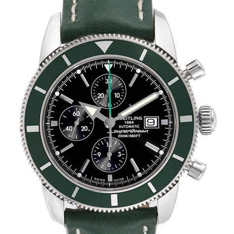 breitling superocean gmt green bezel|breitling superocean vintage.